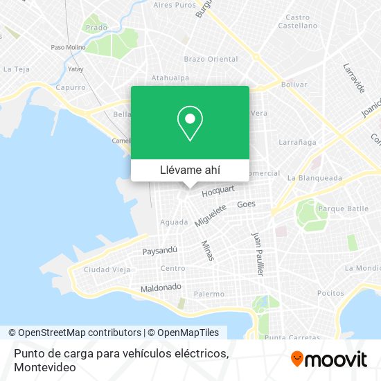 Mapa de Punto de carga para vehículos eléctricos