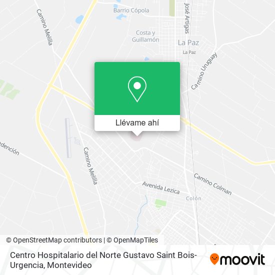 Mapa de Centro Hospitalario del Norte Gustavo Saint Bois-Urgencia