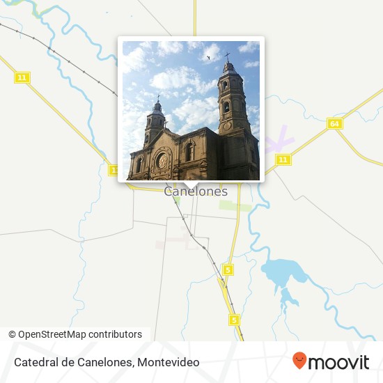 Mapa de Catedral de Canelones