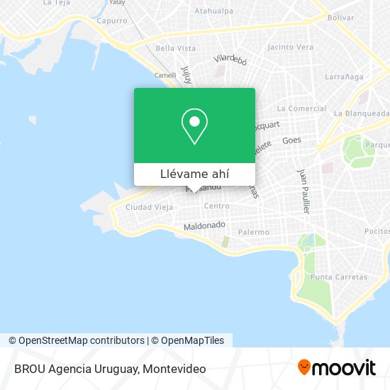 Mapa de BROU Agencia Uruguay