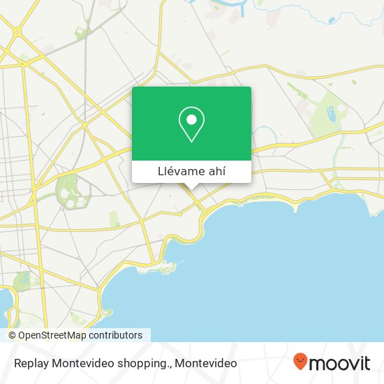 Mapa de Replay Montevideo  shopping.