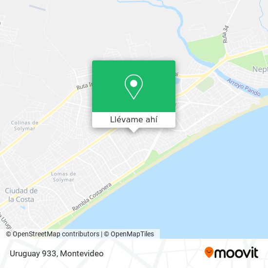 Mapa de Uruguay 933