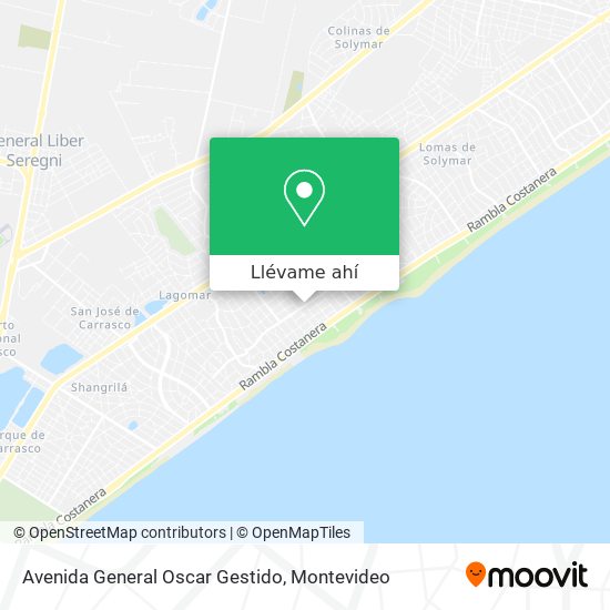 Mapa de Avenida General Oscar Gestido