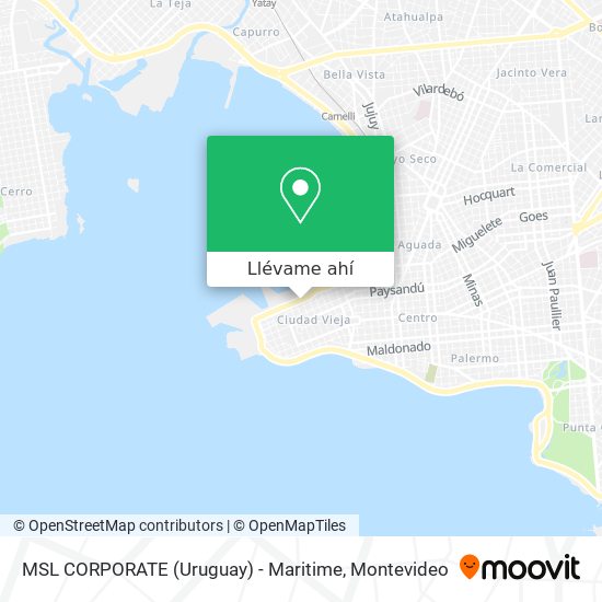 Mapa de MSL CORPORATE (Uruguay) - Maritime