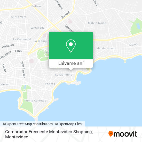 Mapa de Comprador Frecuente Montevideo Shopping