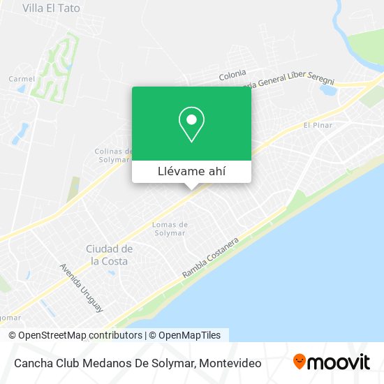 Mapa de Cancha Club Medanos De Solymar
