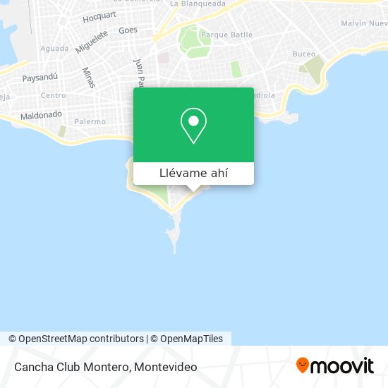 Mapa de Cancha Club Montero