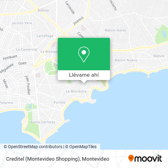 Mapa de Creditel (Montevideo Shopping)