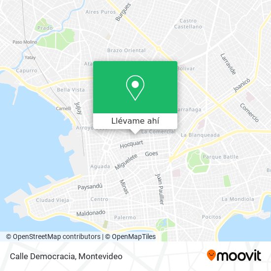 Mapa de Calle Democracia