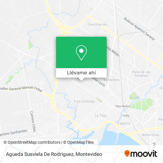 Mapa de Agueda Susviela De Rodriguez