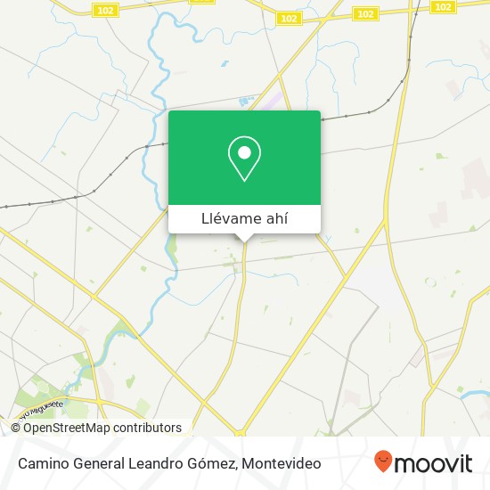 Mapa de Camino General Leandro Gómez