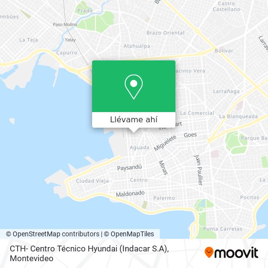 Mapa de CTH- Centro Técnico Hyundai (Indacar S.A)
