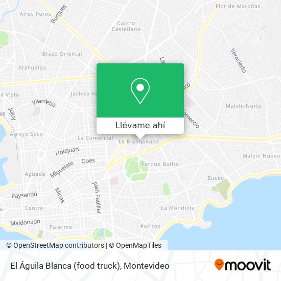 Cómo llegar a El Águila Blanca (food truck) en Montevideo en Ómnibus?