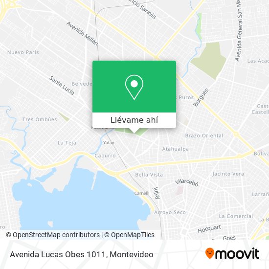 Mapa de Avenida Lucas Obes 1011