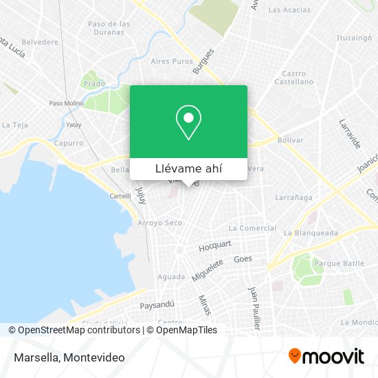 Mapa de Marsella