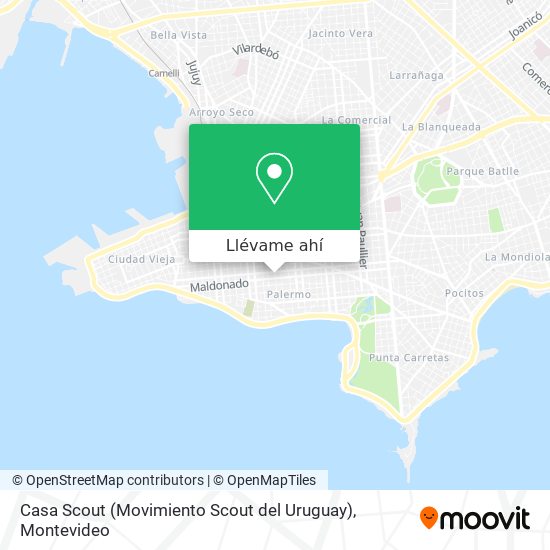 Mapa de Casa Scout (Movimiento Scout del Uruguay)
