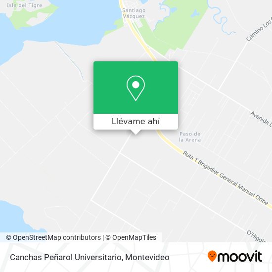 Mapa de Canchas Peñarol Universitario