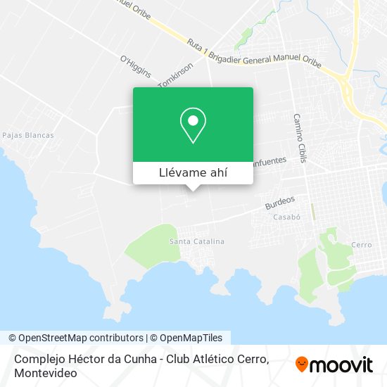 Mapa de Complejo Héctor da Cunha - Club Atlético Cerro