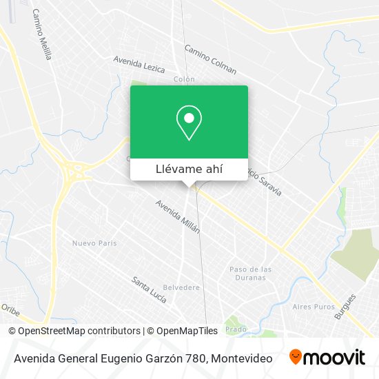Mapa de Avenida General Eugenio Garzón 780