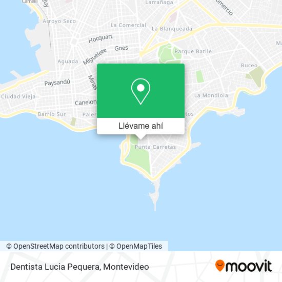 Mapa de Dentista Lucia Pequera