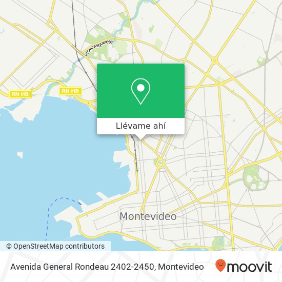 Mapa de Avenida General Rondeau 2402-2450