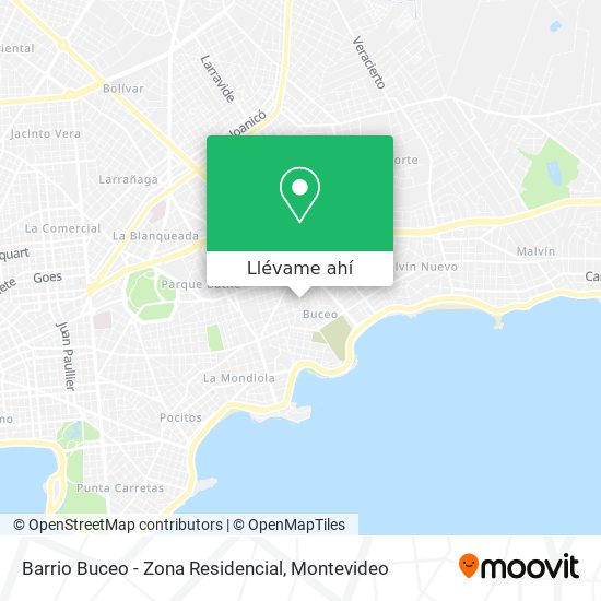 Mapa de Barrio Buceo - Zona Residencial