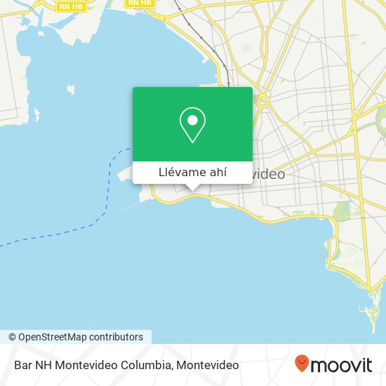 Mapa de Bar NH Montevideo Columbia