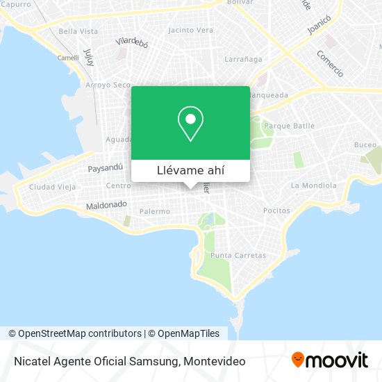 Mapa de Nicatel Agente Oficial Samsung