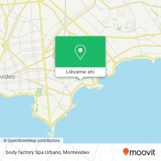 Mapa de body factory Spa Urbano