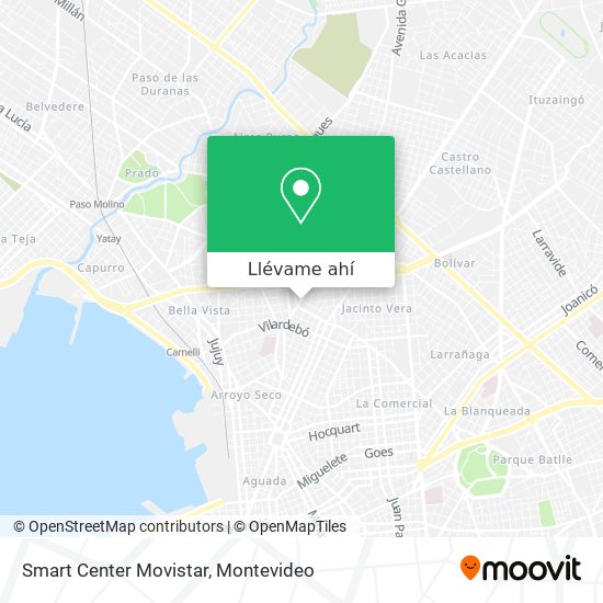 Mapa de Smart Center Movistar