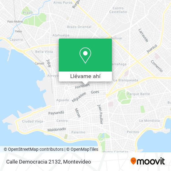 Mapa de Calle Democracia 2132