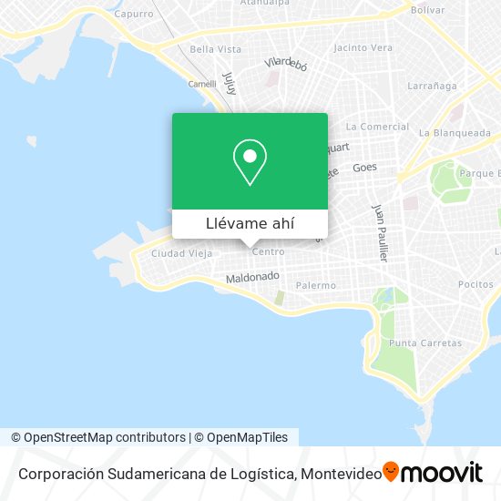 Mapa de Corporación Sudamericana de Logística