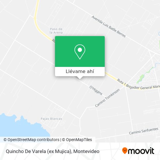 Mapa de Quincho De Varela (ex Mujica)