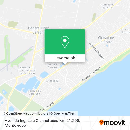Mapa de Avenida Ing. Luis Giannattasio Km 21.200