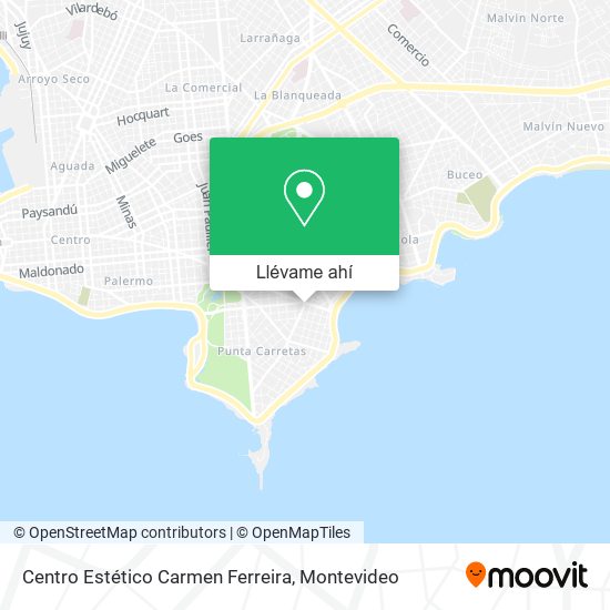 Mapa de Centro Estético Carmen Ferreira