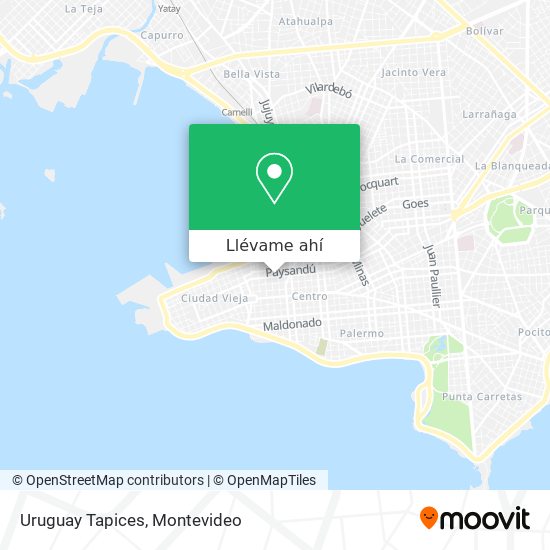 Mapa de Uruguay Tapices
