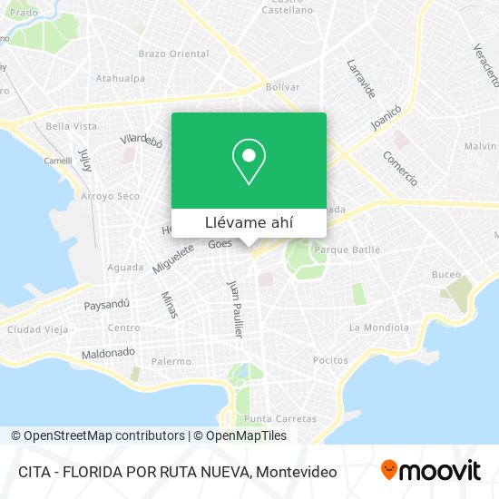 Mapa de CITA - FLORIDA POR RUTA NUEVA