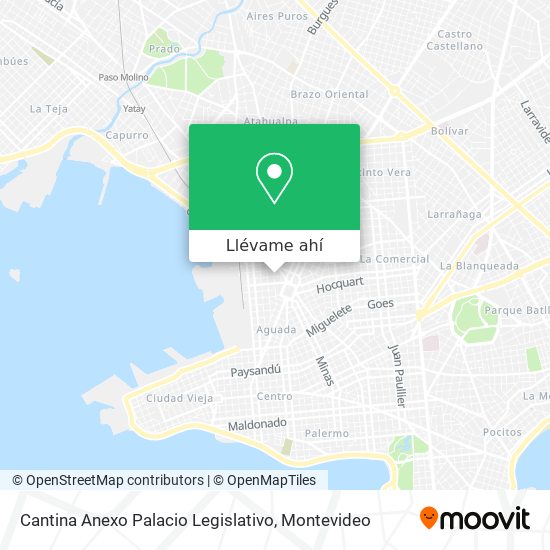 Mapa de Cantina Anexo Palacio Legislativo