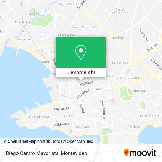 Mapa de Diego Centro Mayorista