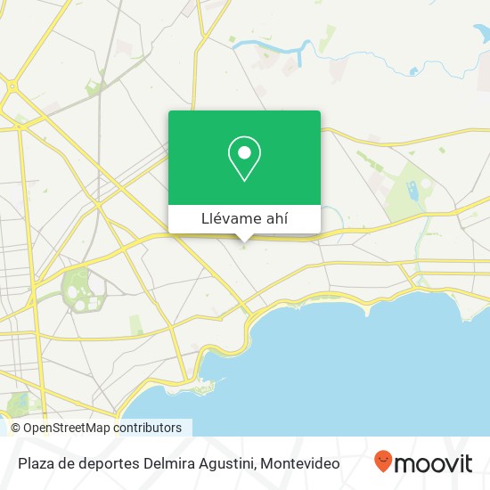 Mapa de Plaza de deportes Delmira Agustini