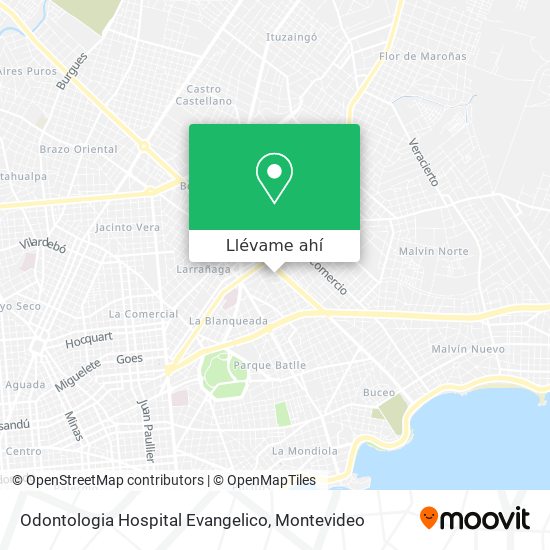 Mapa de Odontologia Hospital Evangelico