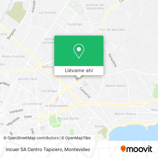 Mapa de Incuer SA Centro Tapicero