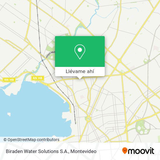 Mapa de Biraden Water Solutions S.A.