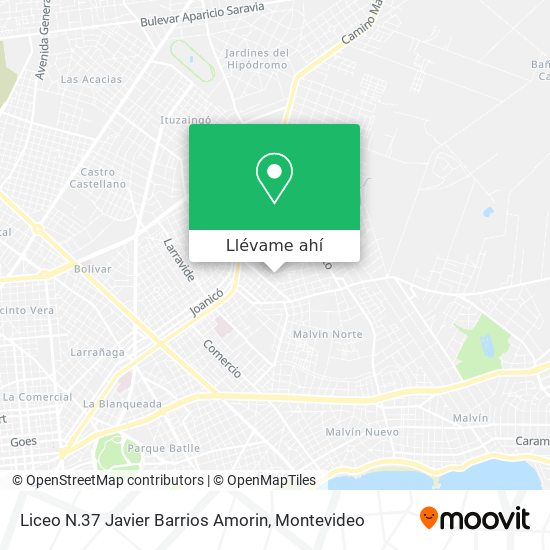Mapa de Liceo N.37 Javier Barrios Amorin