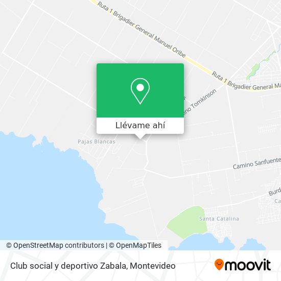 Mapa de Club social y deportivo Zabala