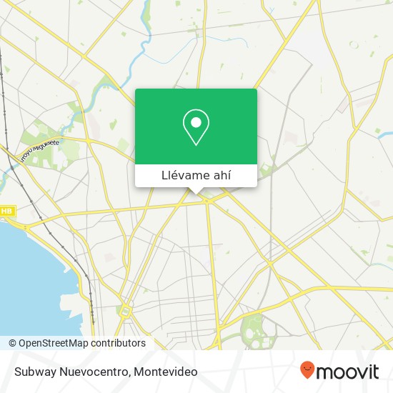 Mapa de Subway Nuevocentro