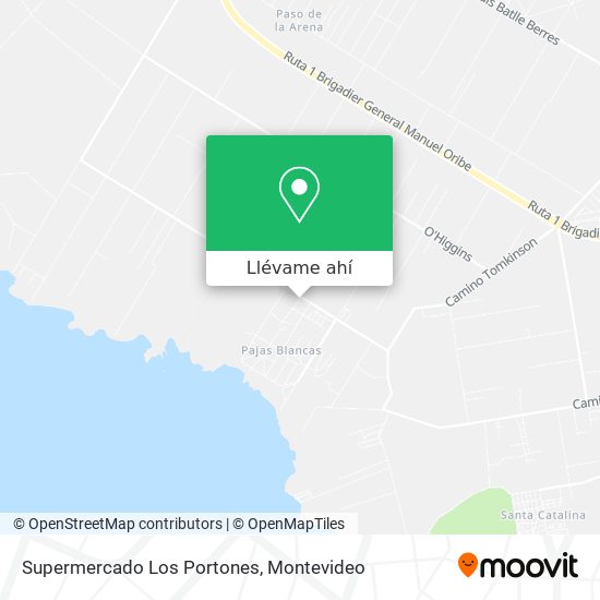 Mapa de Supermercado Los Portones