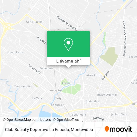 Mapa de Club Social y Deportivo La Espada