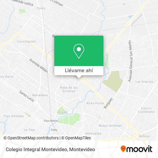 Mapa de Colegio Integral Montevideo
