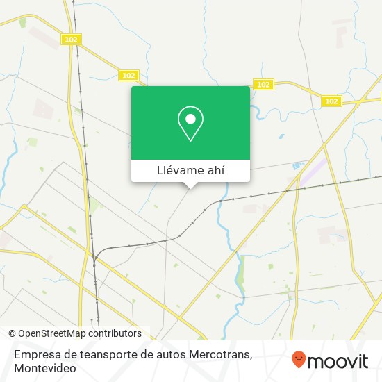 Mapa de Empresa de teansporte de autos Mercotrans